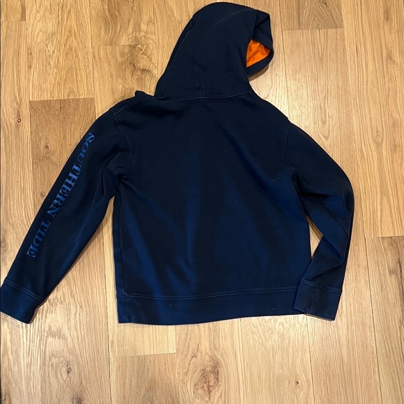 Kid Southern Tide Navy and Orange Hoodie - Picture 5 of 5